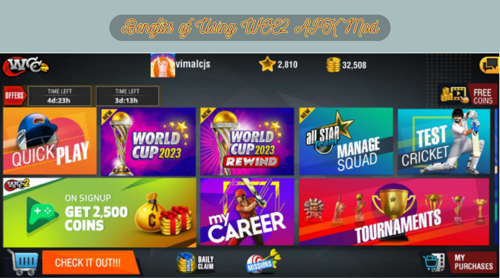 Benefits of Using WCC2 APK Mod