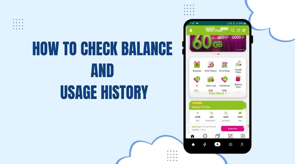How to Check Balance and Usage History